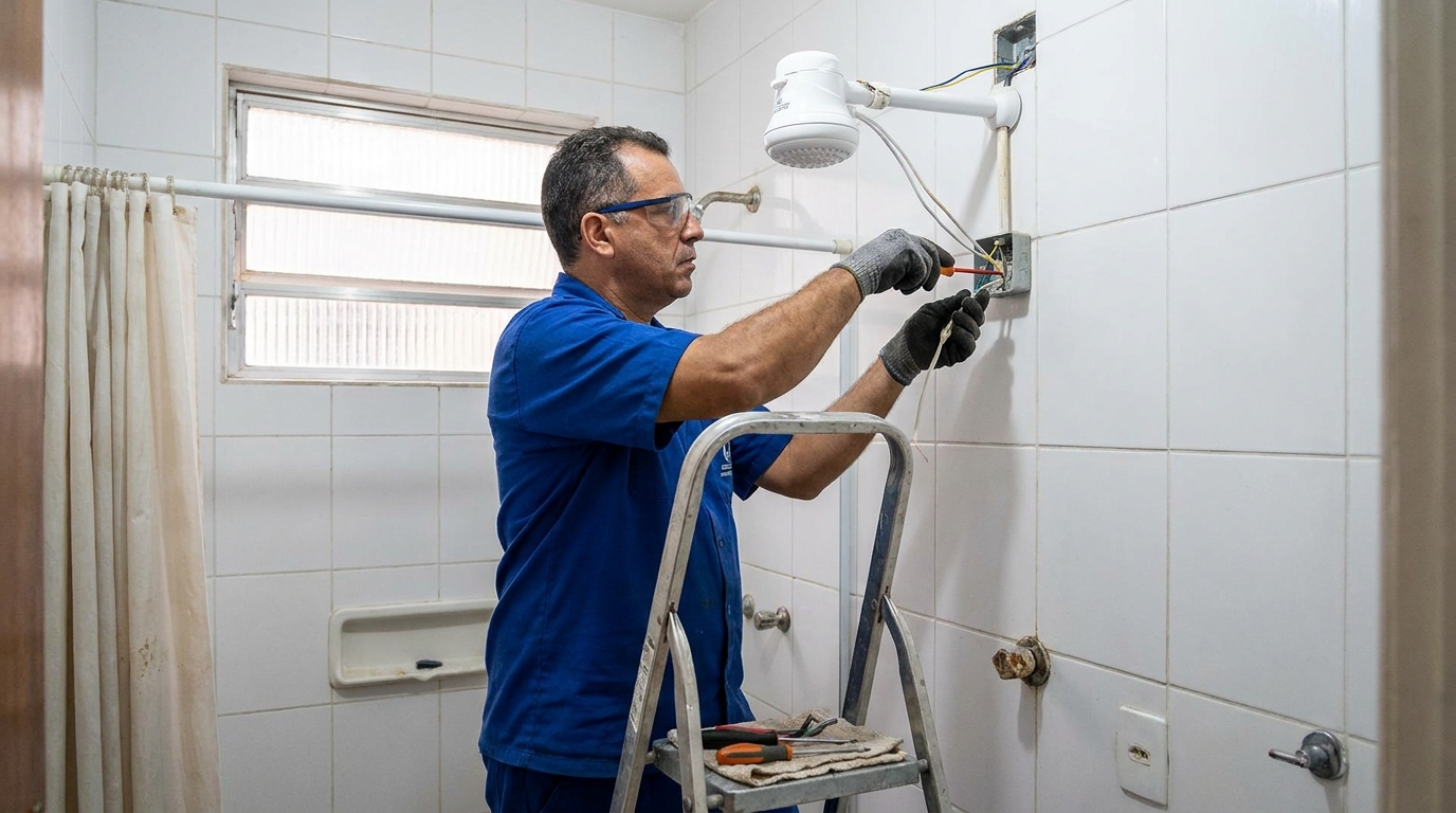 Instalacao de chuveiro eletrico em Vitória‑ES