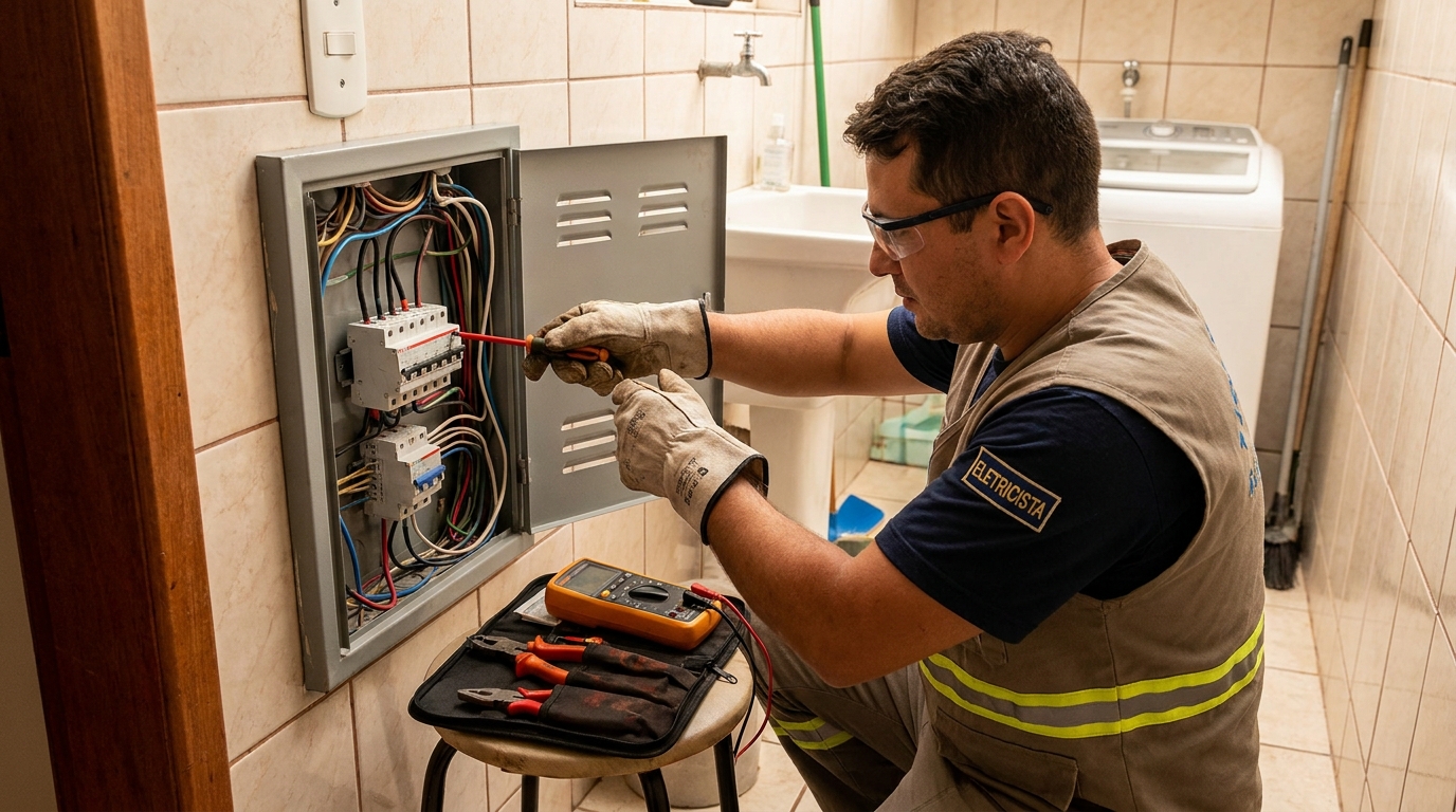 Instalacao de disjuntor residencial em Vitória‑ES