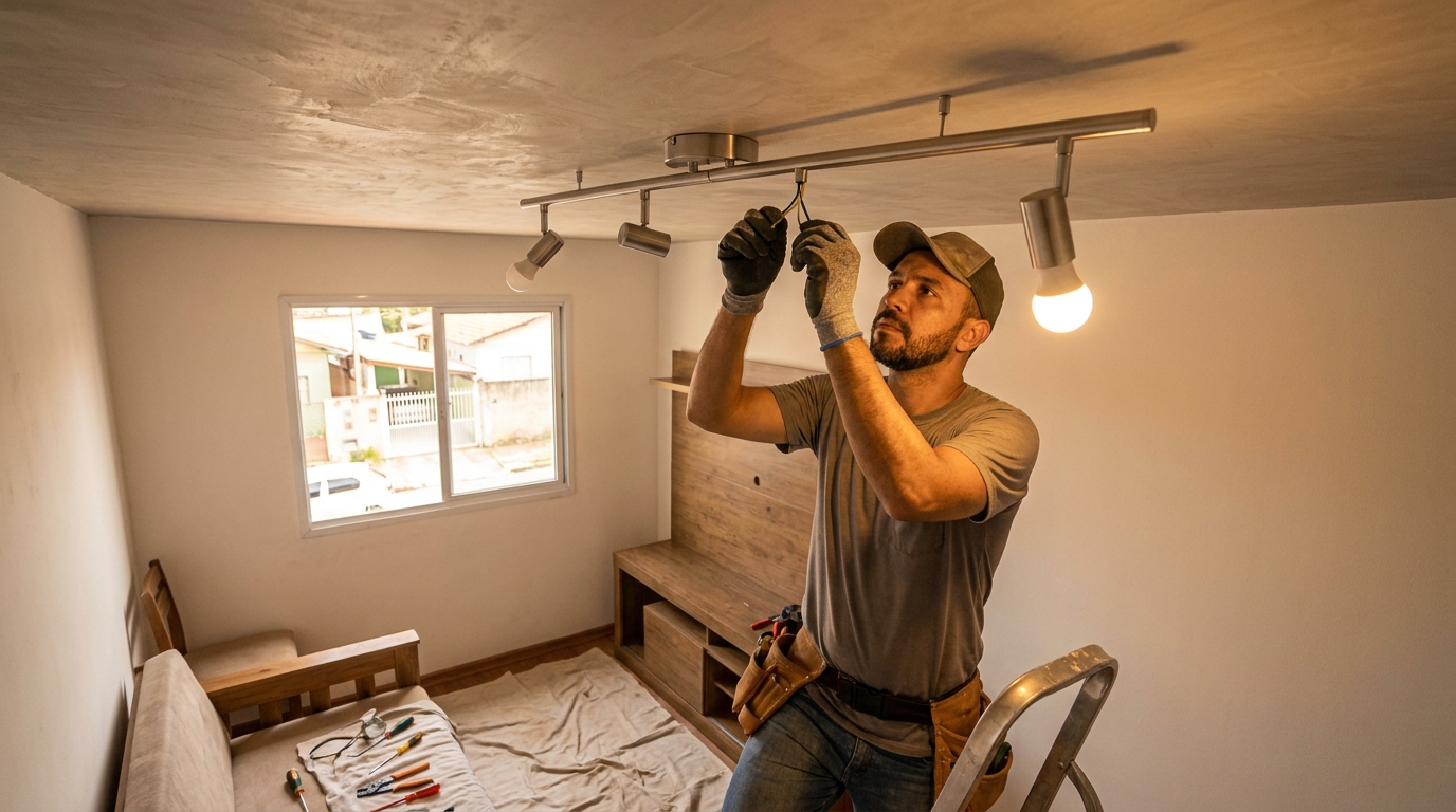 Instalacao de luminarias residencial em Vitória‑ES