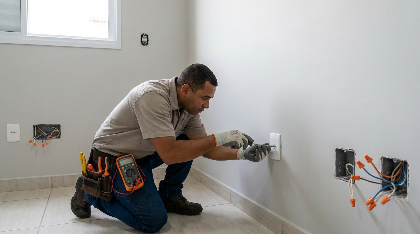 Instalacao de tomada e interruptor em Vitória‑ES