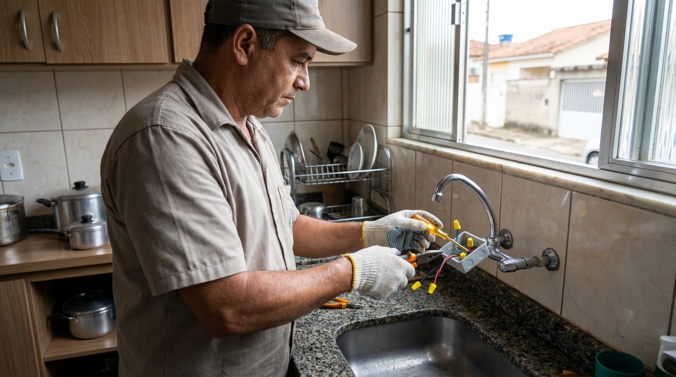 Instalacao de torneira eletrica profissional em Vitória‑ES