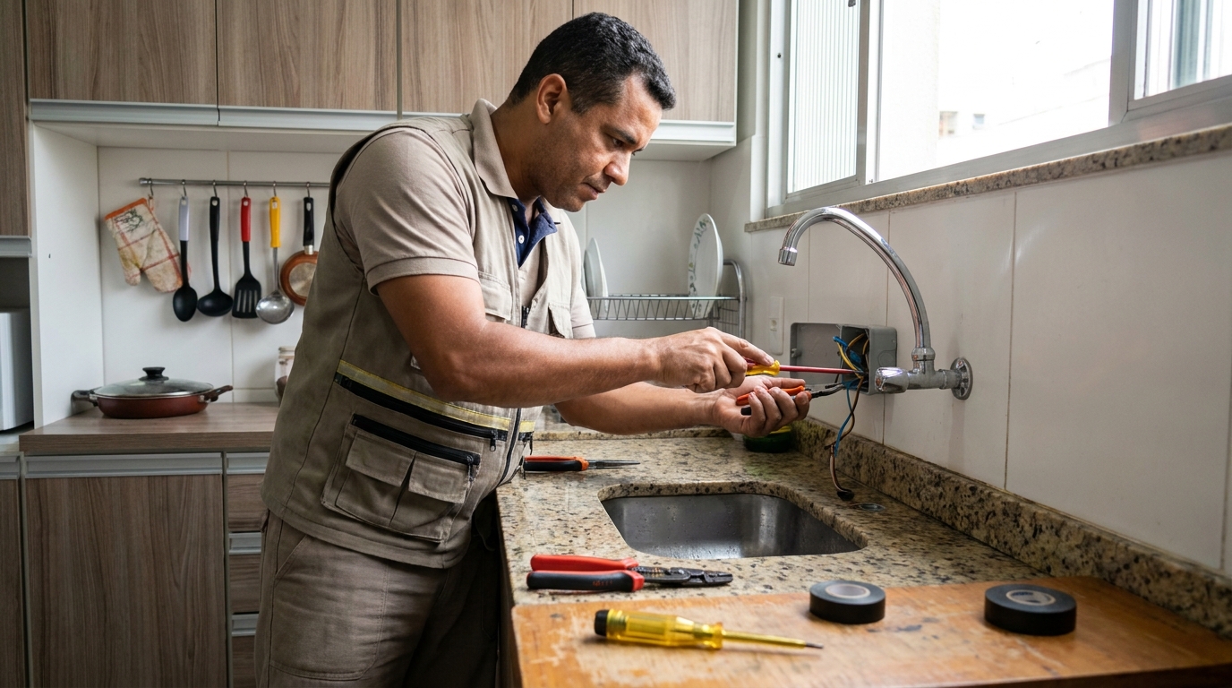 Instalacao de torneira eletrica residencial em Vitória‑ES