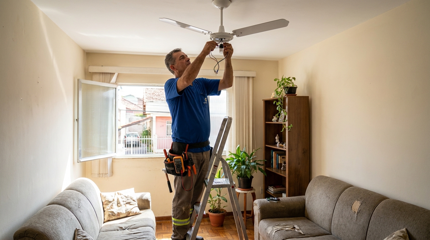Instalacao de ventilador de teto em Vitória‑ES