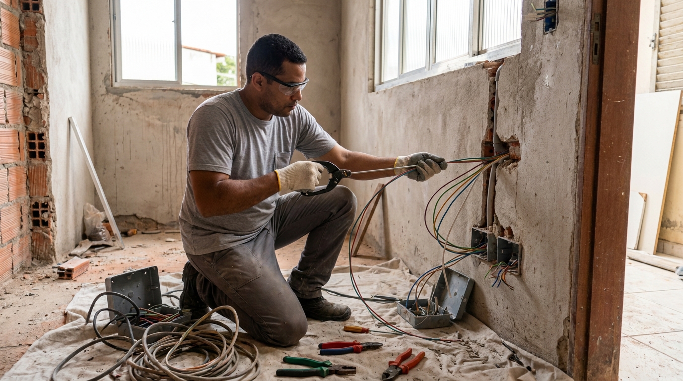 Modernizacao de fiacao eletrica em Vitória‑ES